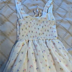 SHEIN Floral Mini Dress off White